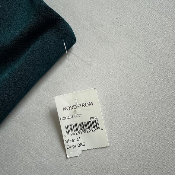 Dress The Population Aline Dress Medium Green Pine Fit Flare Pockets Party Event - Picture 6 of 11